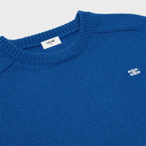 triomphe crew neck sweater in wool and cashmere 